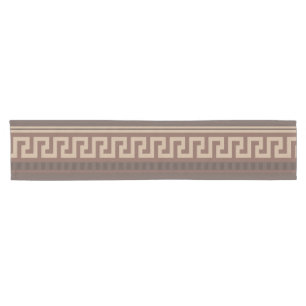 Greek key border short table runner