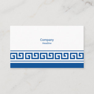 Greek Key Business Card