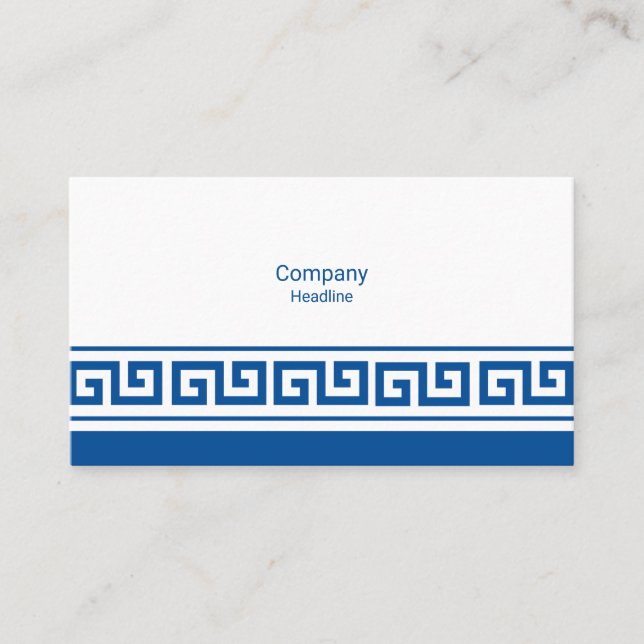 Greek Key Business Card (Front)