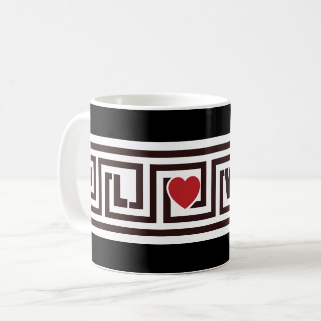 Greek Key Coffee Mug (Front Left)