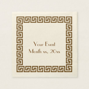 Greek Key Design Napkin