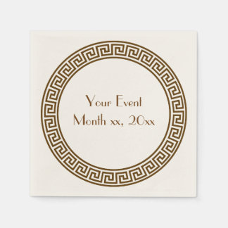 Greek Key Design Napkins