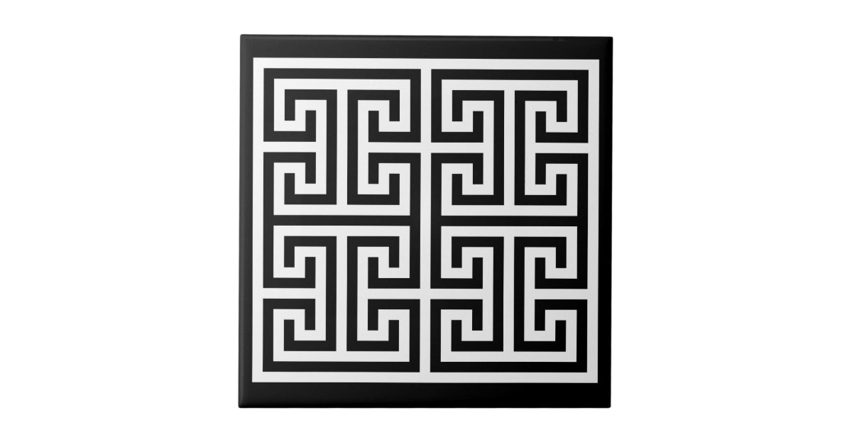 Greek Key Design Tile Zazzle