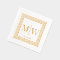 Greek Key Frame #2 Two Initial Wedding Monogram