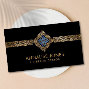 Greek Key - Greek meander Ornament Business Card