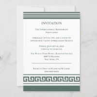 Greek Key Invitation