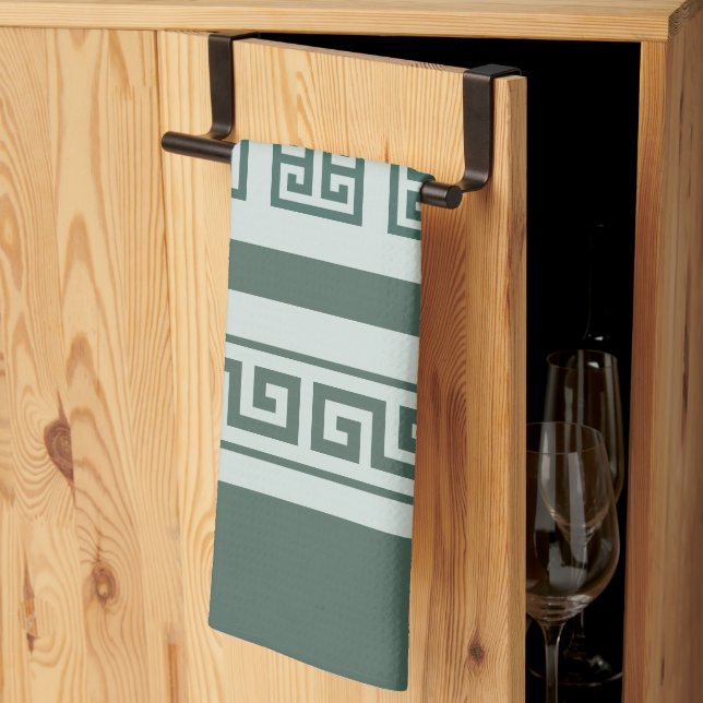 Greek Key Kitchen Towels (Thirds Fold)