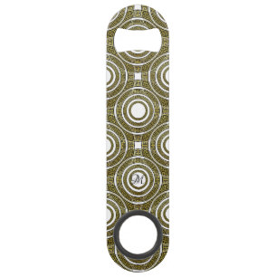 Greek Key Meander in Geometric Symmetry  Monogram