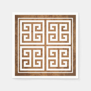 Greek Key Pattern Design Napkin