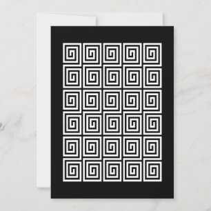 Greek Key Pattern Invitation