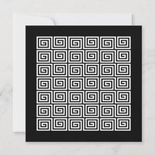 Greek Key Pattern Invitation