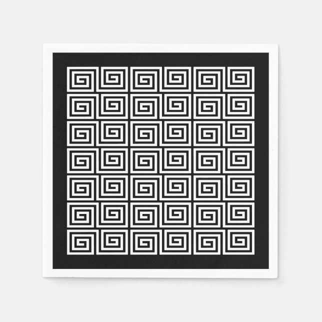 Greek Key Pattern Napkin (Front)