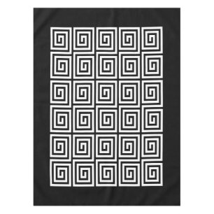 Greek Key Pattern Tablecloth
