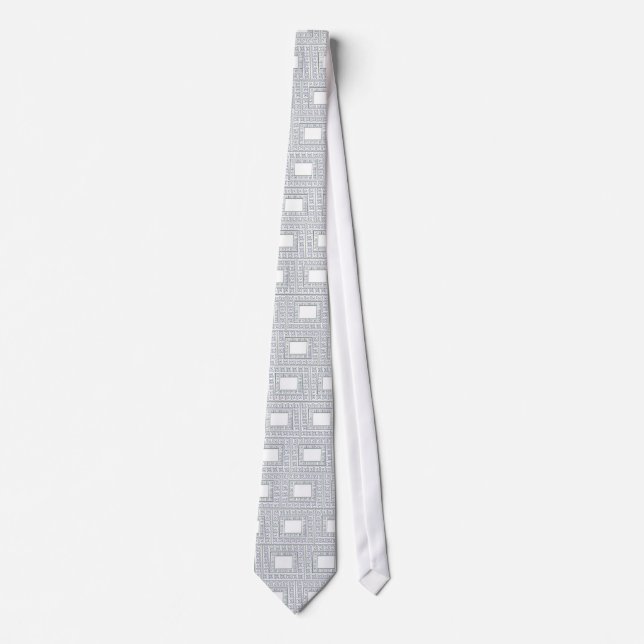 Greek key pattern tie (Front)