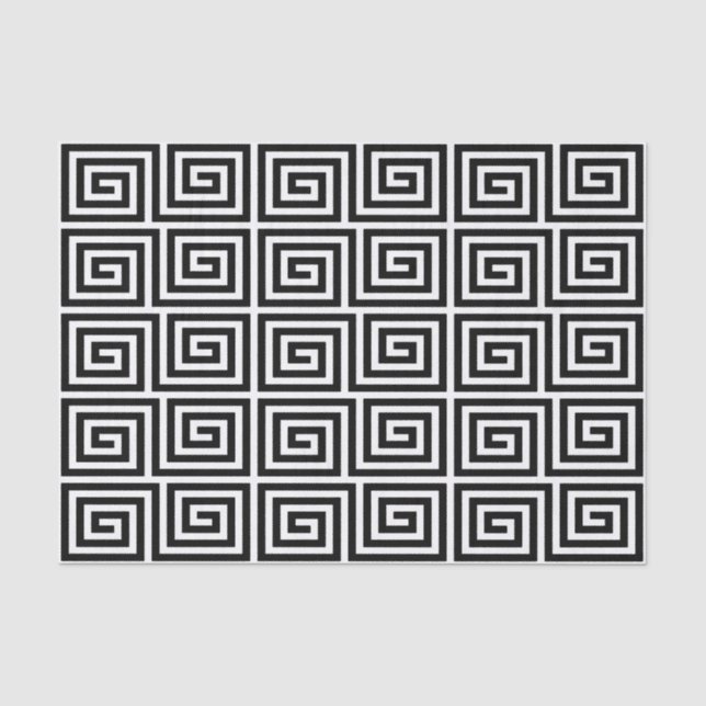 Greek Key Pattern Tissue Paper (Front)
