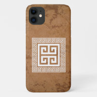 Greek Key Pattern White Design iPhone / iPad case