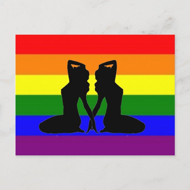 Greek Lesbian Pride Postcard (Front)