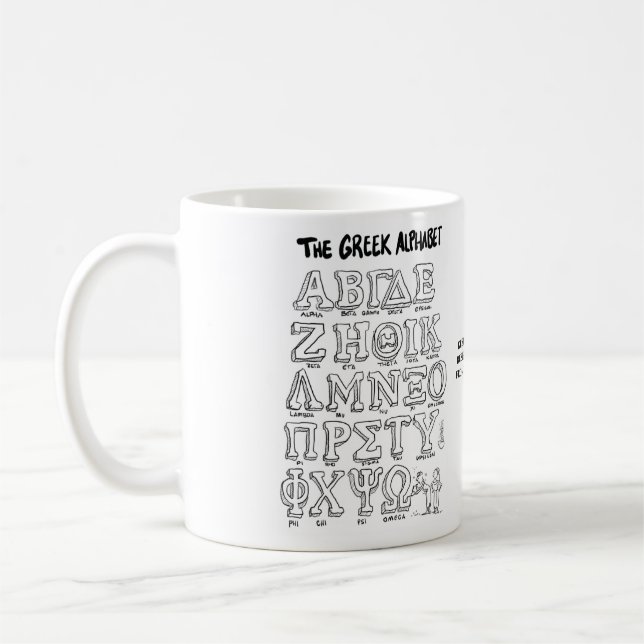 Greek Life Cheat Sheet Mug (Left)