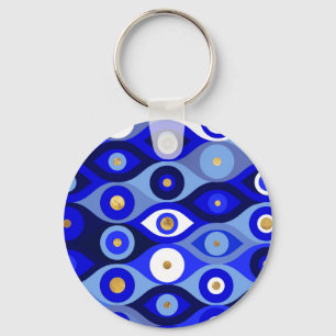 Greek Mati Mataki - Matiasma Evil Eye blues Key Ring