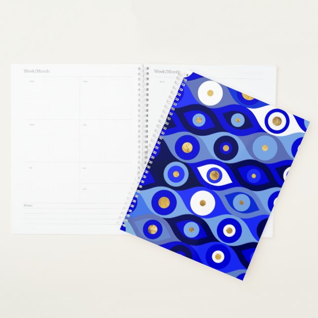 Greek Mati Mataki - Matiasma Evil Eye blues Planner (Display)
