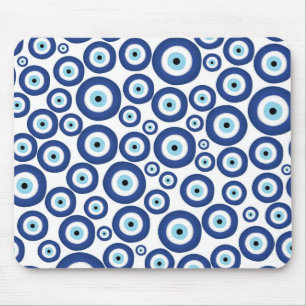 Greek Mati Mataki - Matiasma Evil Eye Pattern #1 Mouse Mat
