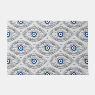 Greek Mati Mataki - Matiasma Evil Eye Pattern #3 Doormat