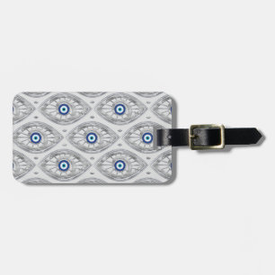 Greek Mati Mataki - Matiasma Evil Eye Pattern #3 Luggage Tag
