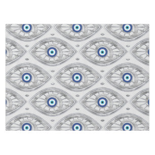 Greek Mati Mataki - Matiasma Evil Eye Pattern #3 Tablecloth