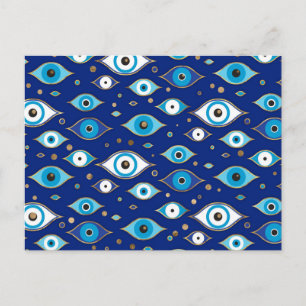 Greek Mati Mataki - Matiasma Evil Eye protection Postcard