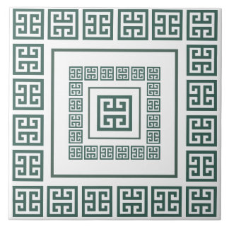 Greek Meander Ceramic Tile