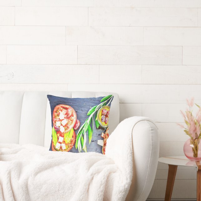 "Greek & Mediterranean Diet" Cute Photo. Buy Now Cushion (Couch)