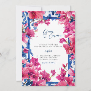 Greek mediterranean Invite Wedding Destination