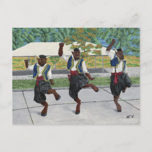 Greek Minotaurs Dancing Fantasy Art Postcard
