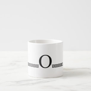 Greek Monogram Espresso Cup