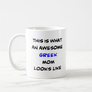 greek mum, awesome coffee mug