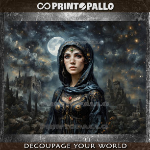 Greek myth: Nyx the goddess of night and darkness  Tissue Paper