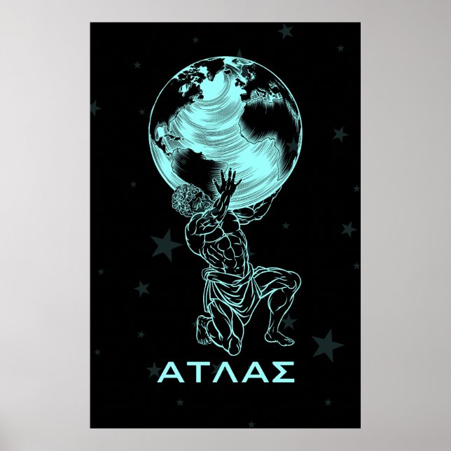Greek Mythology Atlas Ancient Greece Poster (Front)