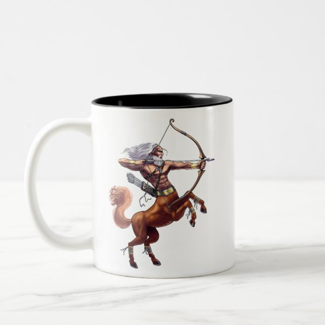 Greek Mythology Centaur Two-Tone Coffee Mug (Left)