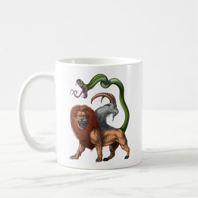 Greek Mythology Chimera Coffee Mug (Left)