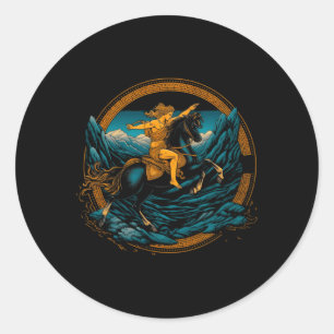 Greek Mythology Classic Round Sticker