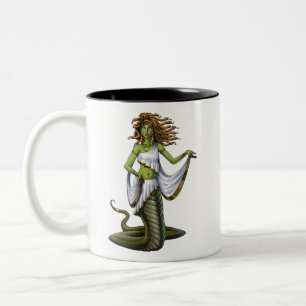 Greek Mythology Goddess Medusa Two-Tone Coffee Mug
