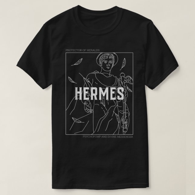 Greek Mythology Hermes Messenger of the gods T-Shirt (Design Front)