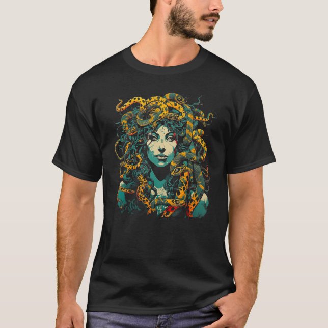 Greek Mythology Medusa T-Shirt (Front)