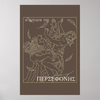 Greek Mythology The abduction of Persephone Poster