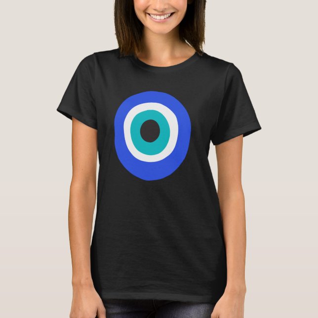 Greek Nazar Evil Eye Curse Protection Vaskania Evi T-Shirt (Front)