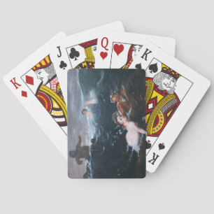 Greek Nymphs and Satyrs Playing in the Waves Cards