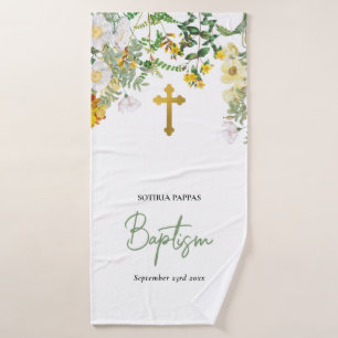 Greek Orthodox Christening Baptism  Bath Towel