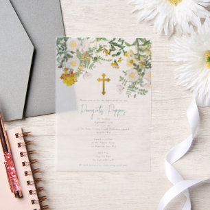 Greek Orthodox Christening Baptism Boy Invitation