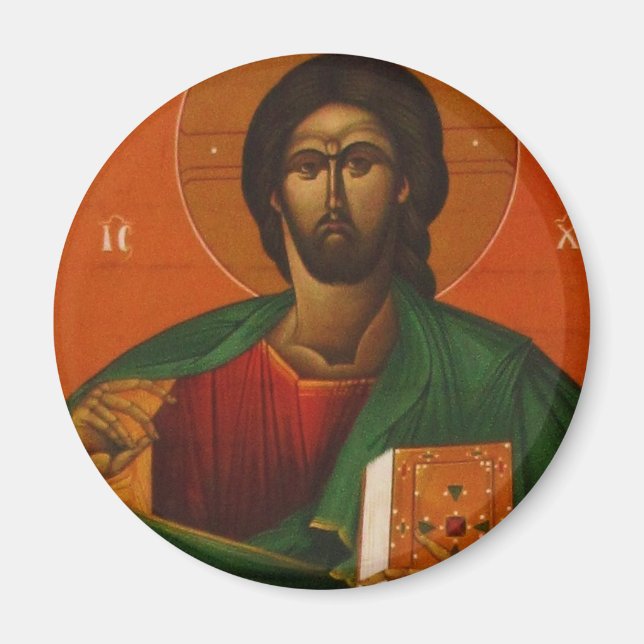GREEK ORTHODOX ICON JESUS CHRIST MAGNET (Front)