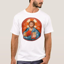 Greek Orthodox Jesus Christ Mural T-Shirt